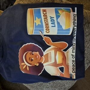 Graphic Tee with Cornstarch Lady Design